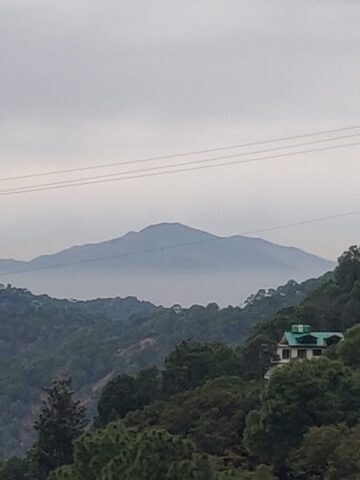 View of Misty Mountains from the Balcony